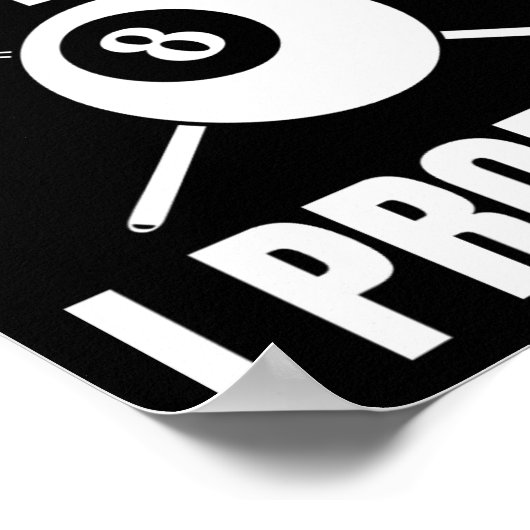 Nur der Tipp I Versprechen Billiard Pool Billard 1 Poster (Ecke)