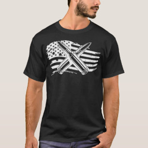 Nur der Tipp I Versprechen Bullet American Flag Gu T-Shirt