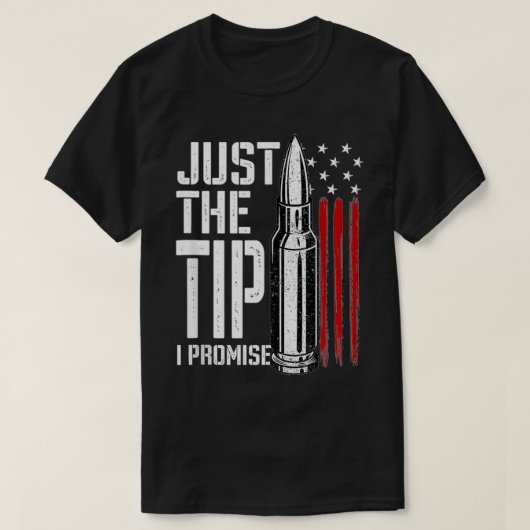 Nur der Tipp I Versprechen Bullet American Flag Gu T-Shirt (Design vorne)