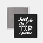 Nur der Tipp I Versprechen - der lustige Tattoo-Kü Magnet (Vorderseite/Rückseite)