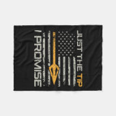 Nur der Tipp I Versprechen - Funny Bow Hunter Boge Fleecedecke (Vorderseite (Horizontal))