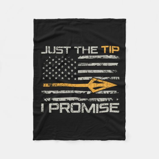 Nur der Tipp I Versprechen - Funny Bow Hunter Boge Fleecedecke (Vorderseite)