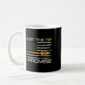 Nur der Tipp I Versprechen - Funny Bow Hunter Boge Kaffeetasse (Links)