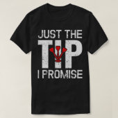 Nur der Tipp I Versprechen Funny Dart Player Dartb T-Shirt (Design vorne)