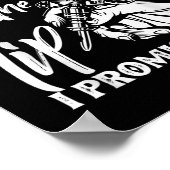 Nur der Tipp I Versprechen Funny Sprichwort Tattoo Poster (Ecke)