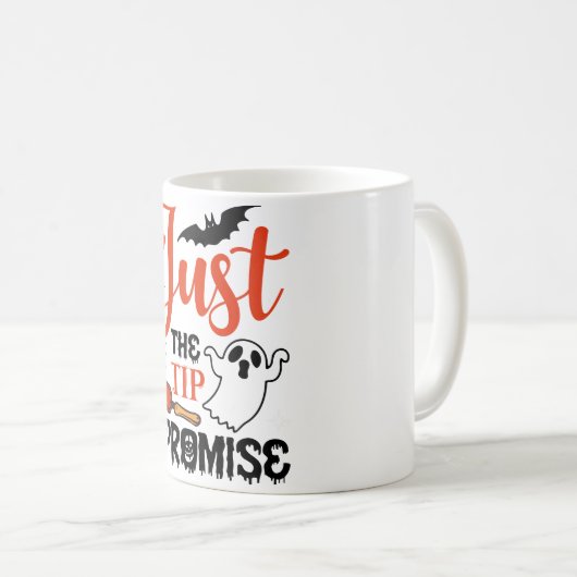 "Nur der Tipp I Versprechen Halloween Tasse - Funn (VorderseiteRechts)