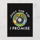 Nur der Tipp I verspricht Billiards Postkarte (Vorderseite)