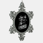 Nur der Tipp Tattoo Künstler Funny Tattooist Gesch Schneeflocken Zinn-Ornament (Links)