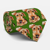 Nur die Airedale Terrier Krawatte (Gerollt)