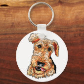 Nur die Airedale Terrier Schlüsselanhänger (Vorderseite)