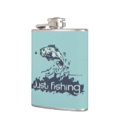 Nur die angesagte Flasche des Fischers angeln Flachmann (Links)