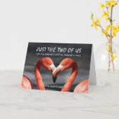 NUR DIE BEIDEN US-Flamingo Christlichen Jahrestag Karte (Gelbe Blume)