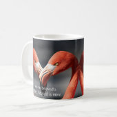 NUR DIE BEIDEN VON US Flamingo Valentine Christlic Kaffeetasse (Vorderseite Links)