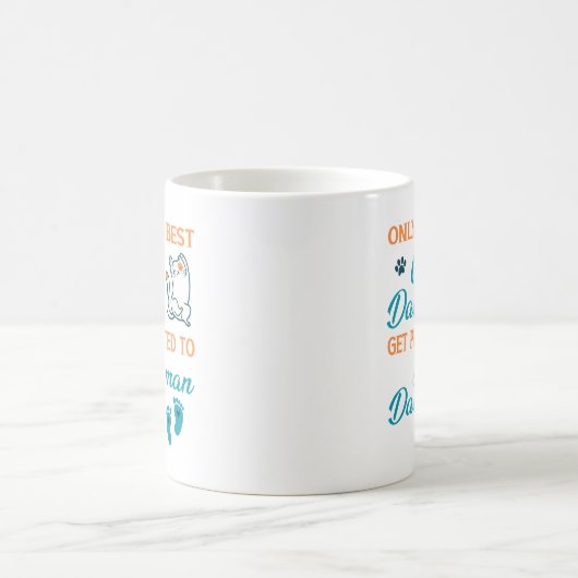 Nur die besten Cat-Vater werden an menschliche Vat Kaffeetasse (Mittel)