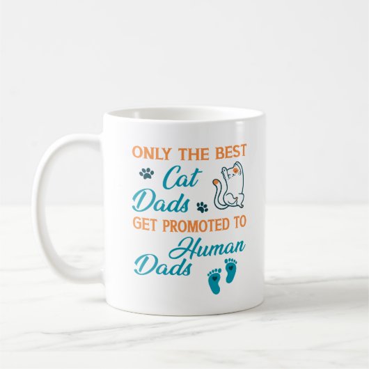 Nur die besten Cat-Vater werden an menschliche Vat Kaffeetasse (Links)