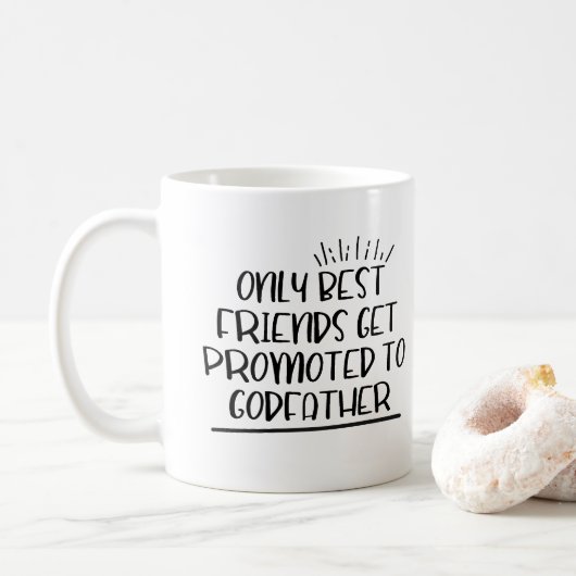 Nur die besten Freunde werden befördert Kaffeetasse (Mit Donut)