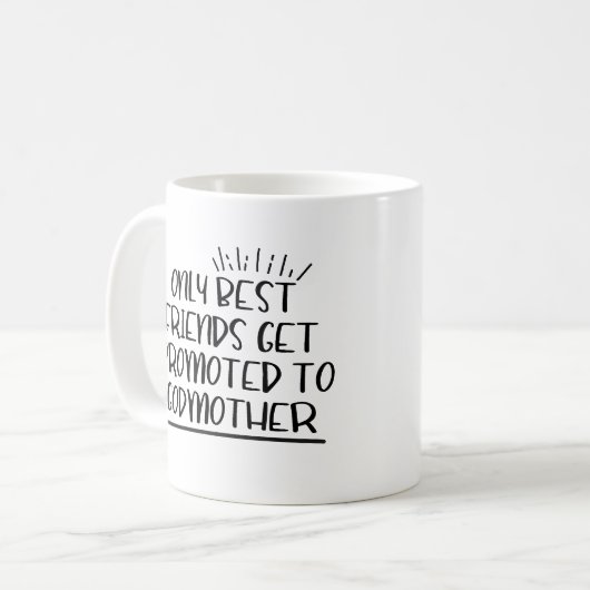 Nur die besten Freunde werden befördert Kaffeetasse (Vorderseite Links)