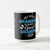 Nur die besten Grandpas werden zum großen Grand be Kaffeetasse (VorderseiteRechts)