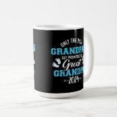 Nur die besten Grandpas werden zum großen Grand be Kaffeetasse (VorderseiteRechts)