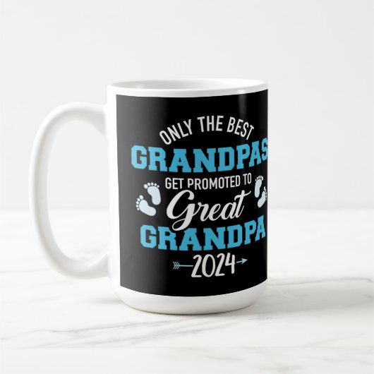 Nur die besten Grandpas werden zum großen Grand be Kaffeetasse (Links)