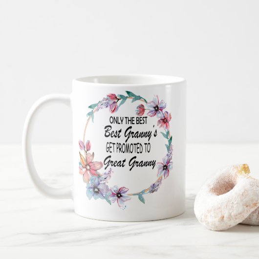 Nur die besten Grannys werden zu einer Großmutter Kaffeetasse (Mit Donut)