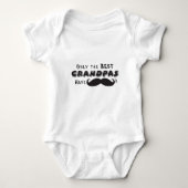 Nur die besten Großväter haben Mustaches Baby Strampler (Vorderseite)