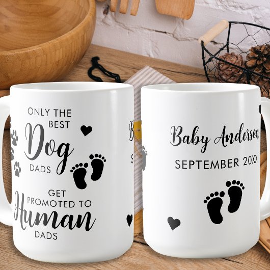 Nur die besten Hunde Vater Schwangerschaft offenba Kaffeetasse