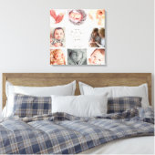 Nur die besten Mamas FotoCollage Oma Stretcher Leinwanddruck (Insitu (Schlafzimmer))