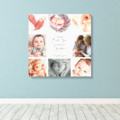 Nur die besten Mamas FotoCollage Oma Stretcher Leinwanddruck (Insitu (Holzboden))