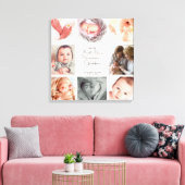 Nur die besten Mamas FotoCollage Oma Stretcher Leinwanddruck (Insitu (Wohnzimmer))