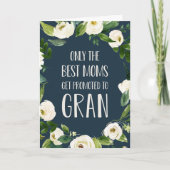 Nur die besten Mamas werden für Gran werben Karte (Vorderseite)