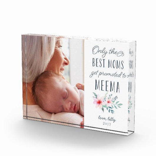 Nur die besten Mamas werden für Meema beworben Fotoblock (Rechts)