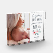 Nur die besten Mamas werden für Meema beworben Fotoblock (Links)