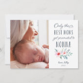 Nur die besten Mamas werden für Nonna Foto beworbe Einladung (Vorderseite)