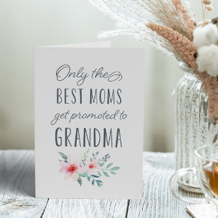 Nur die besten Mamas werden für Oma beworben Karte