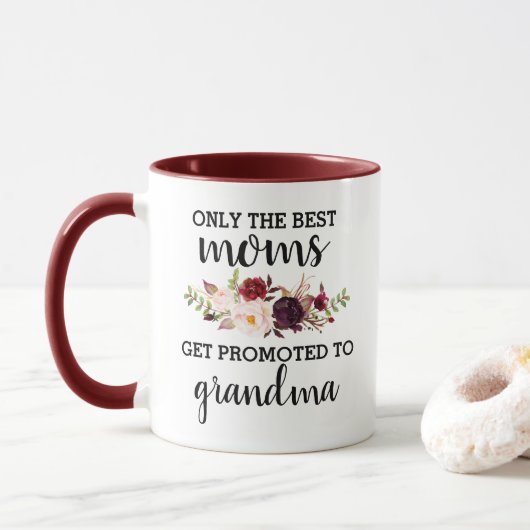 Nur die besten Mamas werden für Oma beworben Tasse (Mit Donut)