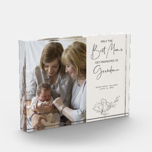 Nur die besten Mamas werden für Oma Blush beworben Fotoblock (Links)