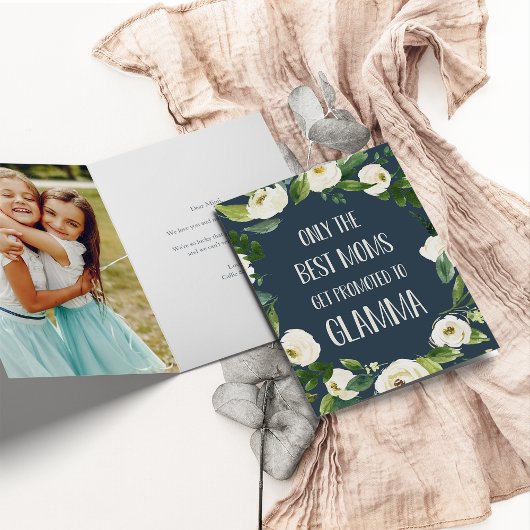 Nur die besten Mamas werden zu Glamma geworben Karte