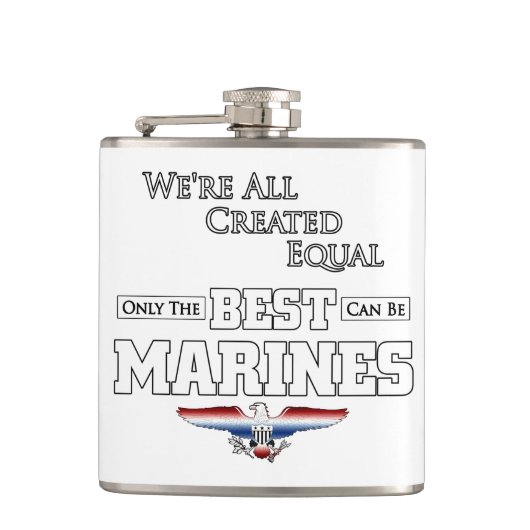 Nur die besten Marines Flachmann (Vorderseite)