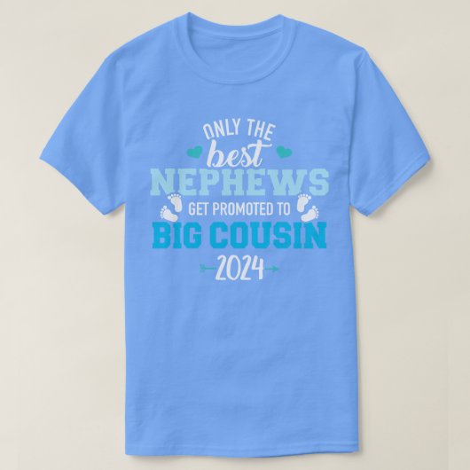 Nur die besten Neffen werden zum großen Cousin 2 b T-Shirt (Design vorne)