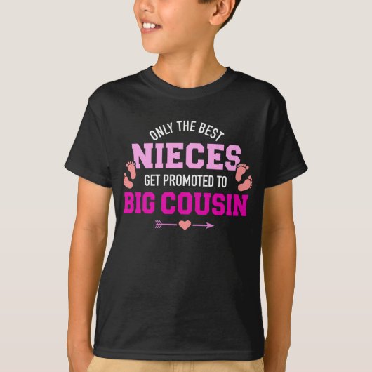 Nur die besten Nichten werden zu großen Cousins be T-Shirt (Vorderseite)