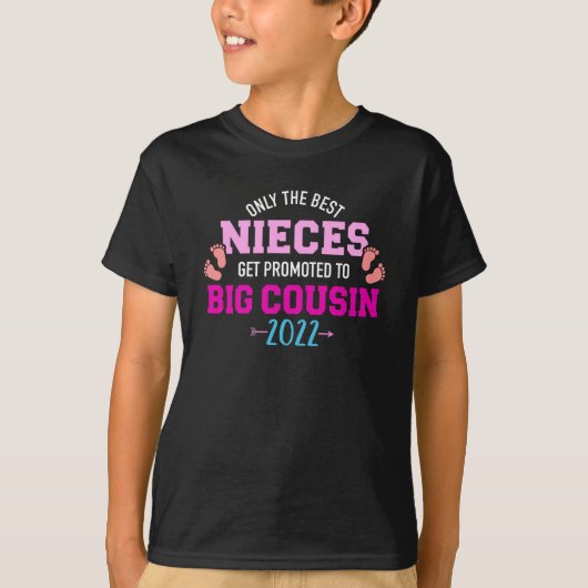 Nur die besten Nichten werden zum großen Cousin 20 T-Shirt (Vorderseite)