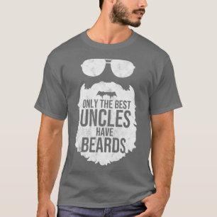 Nur die besten Onkel haben Bart Lover Geschenke T-Shirt