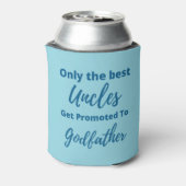Nur die besten Onkel werden zum Pate gestellt Dosenkühler (Kanne Rückseite)