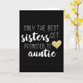 Nur die besten Sisters werden für Tantchen werben Karte (Gelbe Blume)