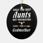 Nur die besten Tanten werden an Godmatt beworben Keramik Ornament (Links)