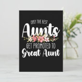 Nur die besten Tanten werden auf große Tante gewor Einladung (Stehend Vorderseite)