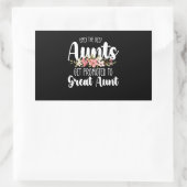 Nur die besten Tanten werden auf große Tante gewor Rechteckiger Aufkleber (Tasche)