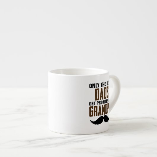 Nur die besten Vater werden an Großvater beworben Espressotasse (Vorderseite Rechts)