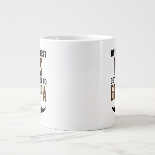 Nur die besten Vater werden an Großvater beworben Jumbo-Tasse (Vorderseite)